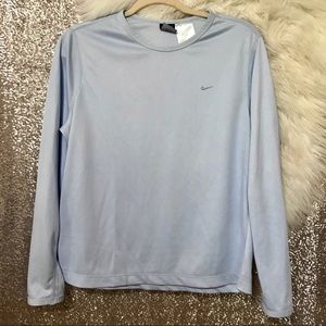 Baby Blue Nike Long Sleeve Shirt